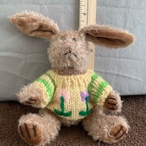 Hoffa plush rabbit with sweater